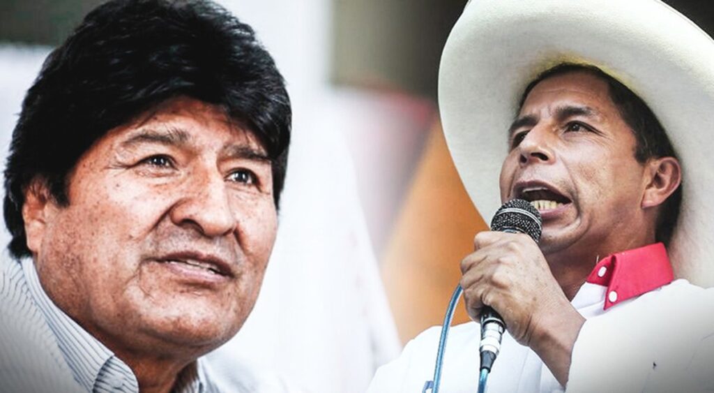 Evo Morales e Pedro Castillo