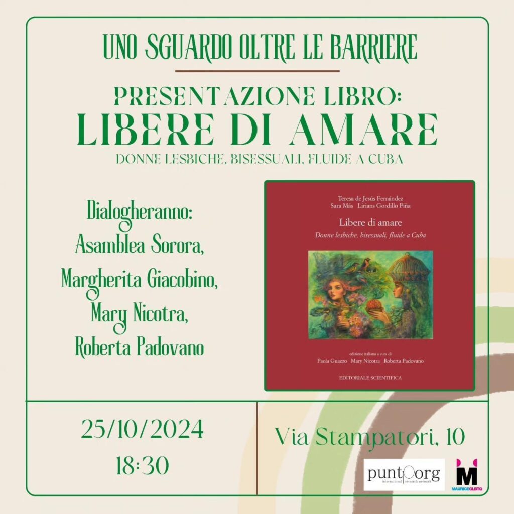 Locandina presentazione libro "libere di amare"