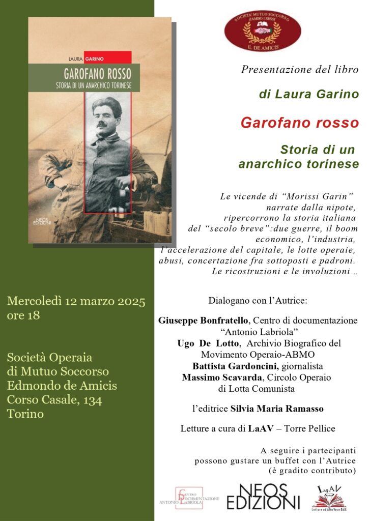 Presentazione libro garofano rosso